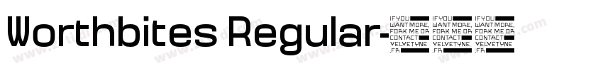 Worthbites Regular字体转换